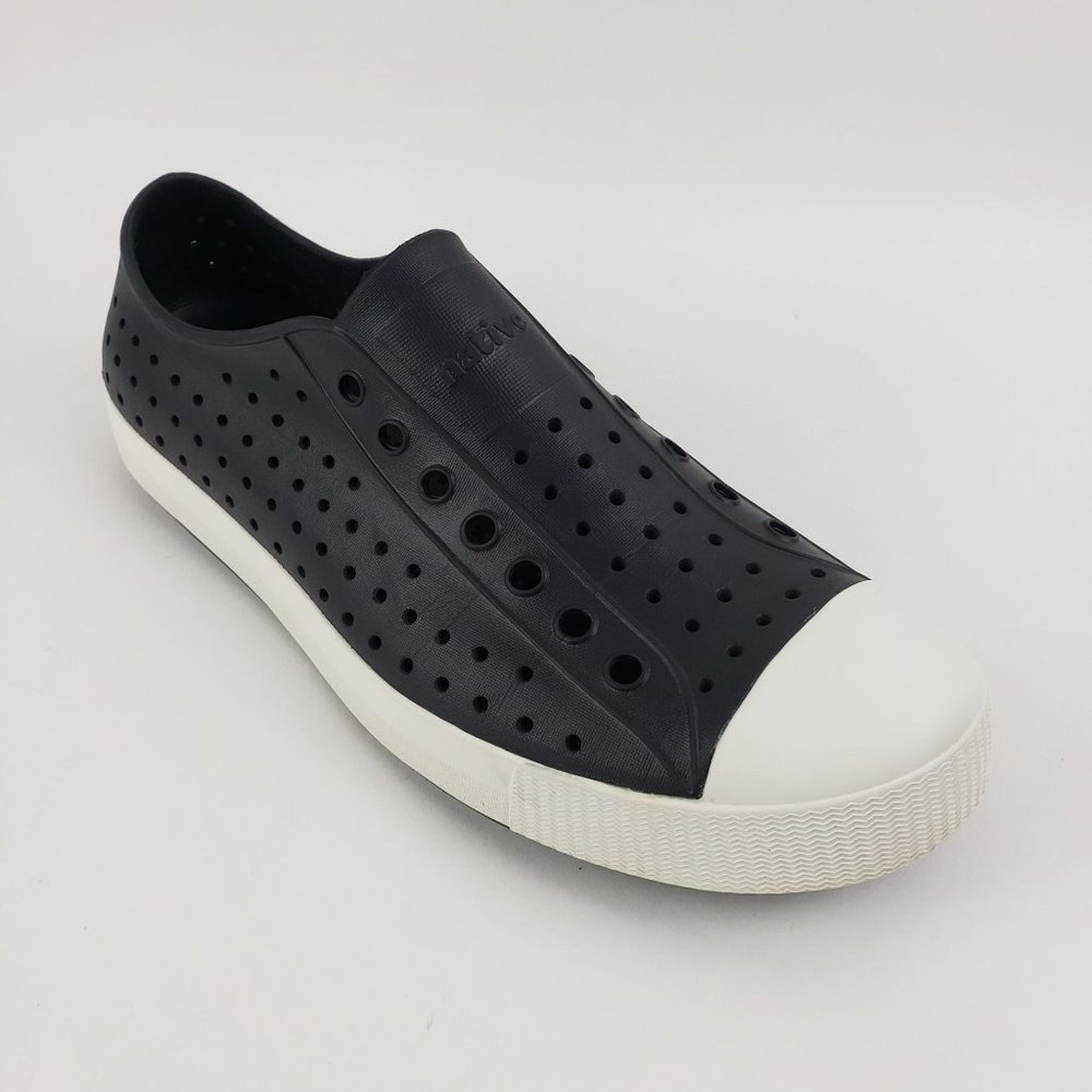 Native Jefferson Slip-On Shoe in Black and White